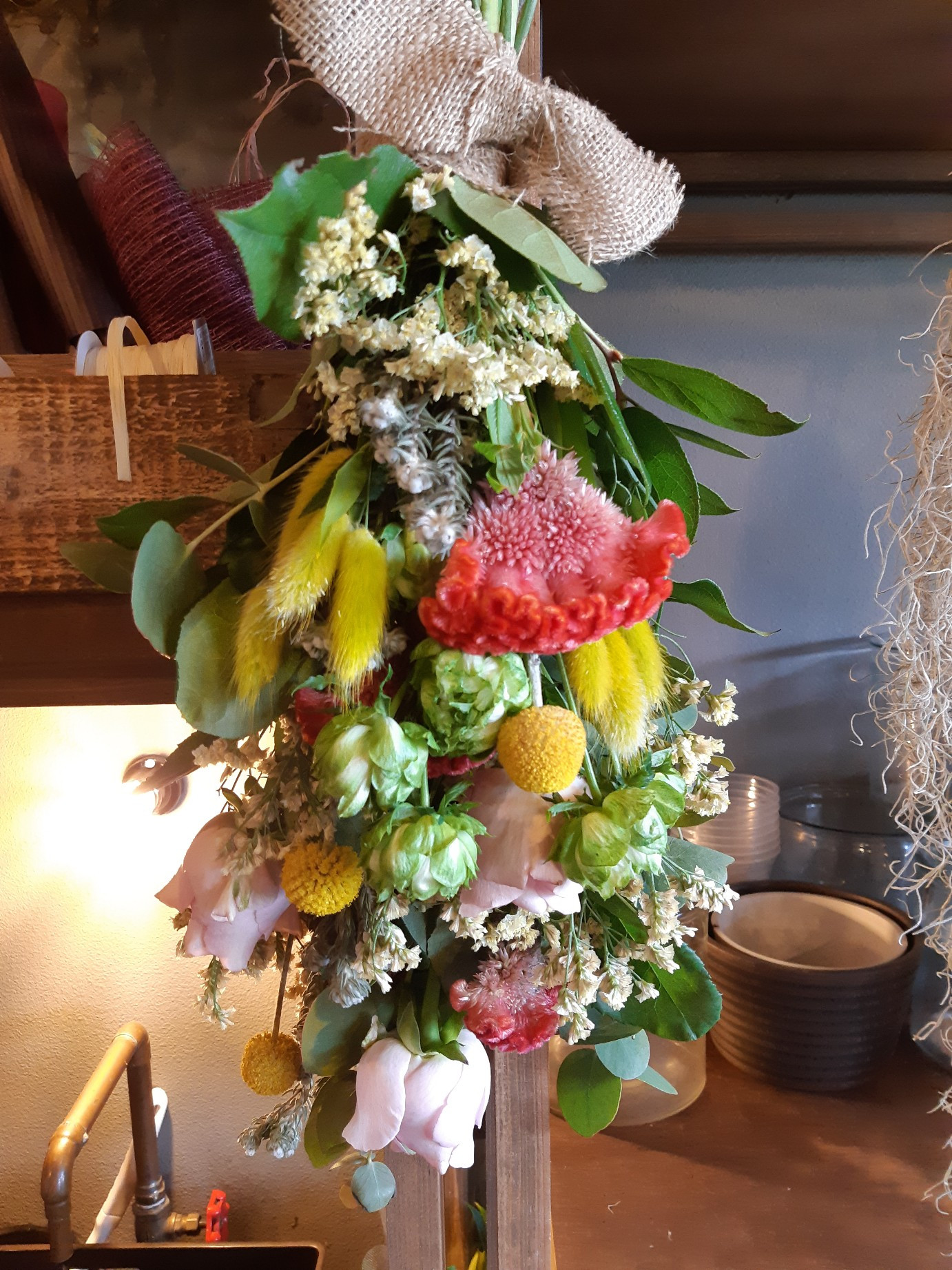 お誕生日用のスワッグ