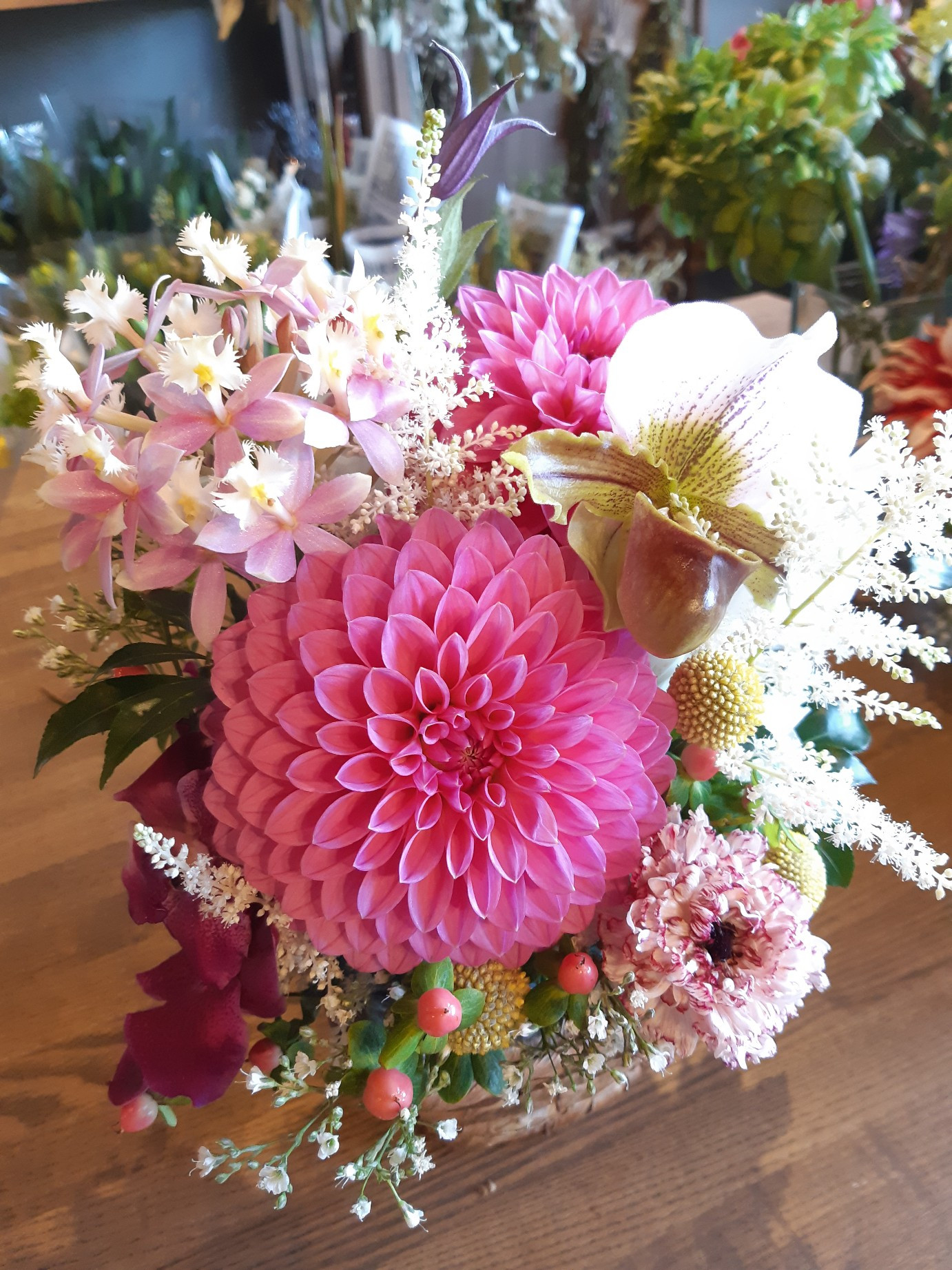 誕生日のアレンジメント