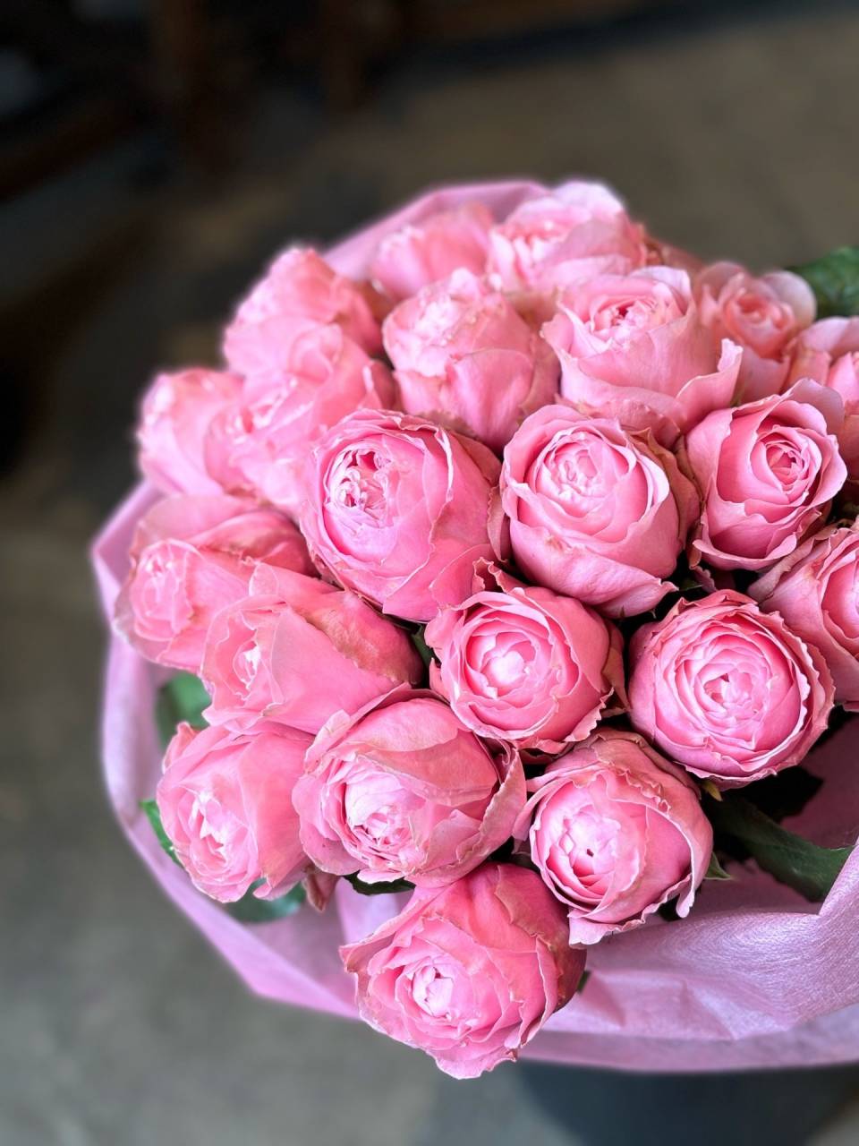 21本のピンクの薔薇