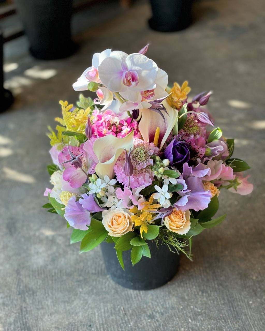 奥さんの誕生日に贈るアレンジメント