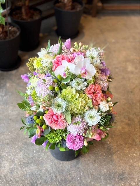 還暦のお祝いのアレンジメント